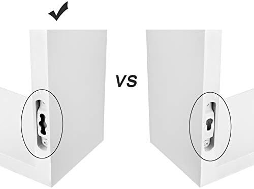 Duvar Rafları, 3'Lü Set, Yüzer Raflar, 30/45/60 cm, Dekoratif, Yaratıcı, Yatak Odaları, Oturma Odaları, Mutfaklar ve Koridorlar için, 15 Kg'A Kadar Yüklenebilir, Beyaz Lws66W