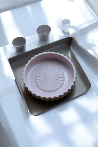 3 Parça Sert Plastik Banyo Seti/Sıvı Sabunluk, Diş Fırçalık ve Katı Sabunluk-Toz Pembe