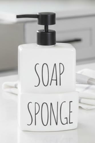 Banyo Mutfak Sıvı Katı Sabunluk Beyaz