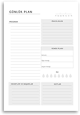 3'lü Masaüstü Planlayıcı Set (Günlük, Haftalık, Aylık Planlayıcı)