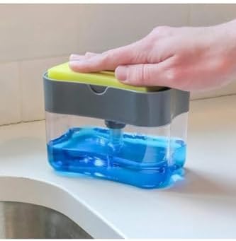 Süngerli Sıvı Bulaşık Deterjanı Dispanseri, Süngerli Basmatik Sıvı Deterjanlık