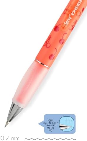 DEEP MEKANIK KURSUN KALEM 07MM FOS KIRMIZI KİRAZ