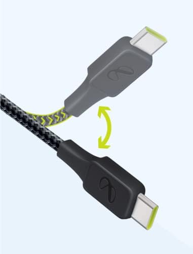 by - InstantConnect Kablo USB-A USB-C,Siyah,1.5m