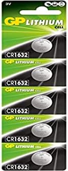 Gp Batteries Cr1632 1632 Boy Lityum Düğme Pil, 3 Volt, 5'Li Kart