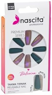 24'lü Ballerina Renkli Takma Tırnak - 156