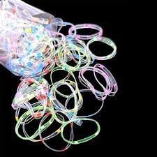 - Şeffaf Puantiyeli Lastik Toka 100 Adet