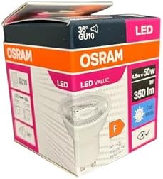 4,5W GU10 LED Ampul 4000K – 10'lu Ekonomik Paket | Günışığı, 350 Lümen, 36° Işık Açısı, Enerji Tasarruflu, 15000 Saat Ömürlü