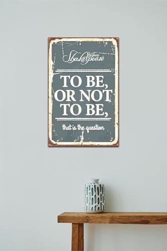 Kuşe Kağıt Duvar Posteri To Be Or Not To Be Retro Drtr0041