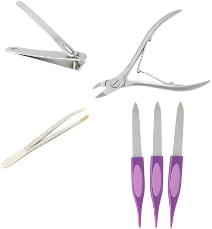 6 lı Tırnak Bakım Seti, Manikür ve Pedikür Set, Tırnak Makası, Pens, Törpü, Cımbız, Kişisel Bakım Seti.