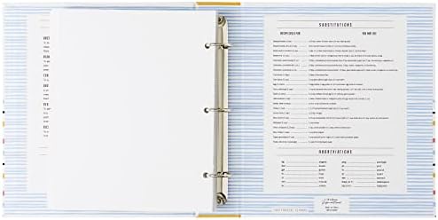 C.R. Gibson Bloom Cep Sayfası Kitap Klasörü, Tarif Dizin Kartları, 21,5 cm G x 23,7 cm U, Çok Renkli