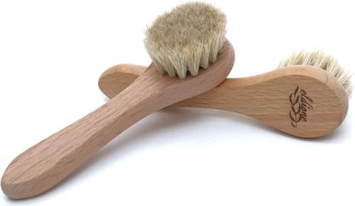 4'lü Bakım Seti Selülit Giderici Masaj Aleti Lenf Drenaj Masajı Akapunktur Doğal At Kılı Sıkılaştırıcı Vucüt Fırçası Gençleştirici Yüz Bakım Fırçası Ponza Topuk Taşı Kişisel Bakım Peeling