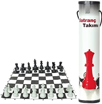 Ucuz Karton Rulo Pratik Satranç Takımı