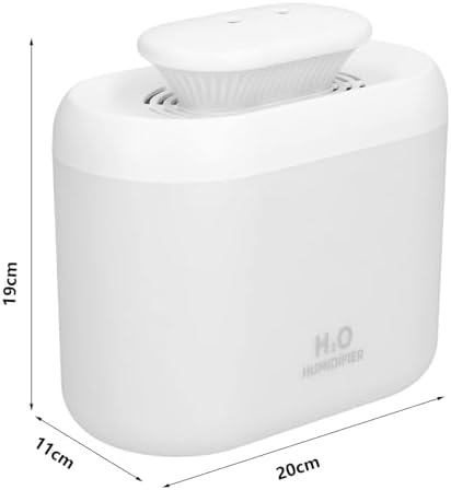 3.3 Litre Ultrasonik Buhar Makinesi Hava Nemlendirici Çift Sprey Buhar Makinesi LED Işıklı