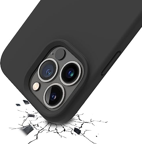 12 ve 12 Pro Uyumlu içi Kadife Lansman Silicone kılıf Şok Emici Tam Koruma Sağlayan Kılıf (Siyah)