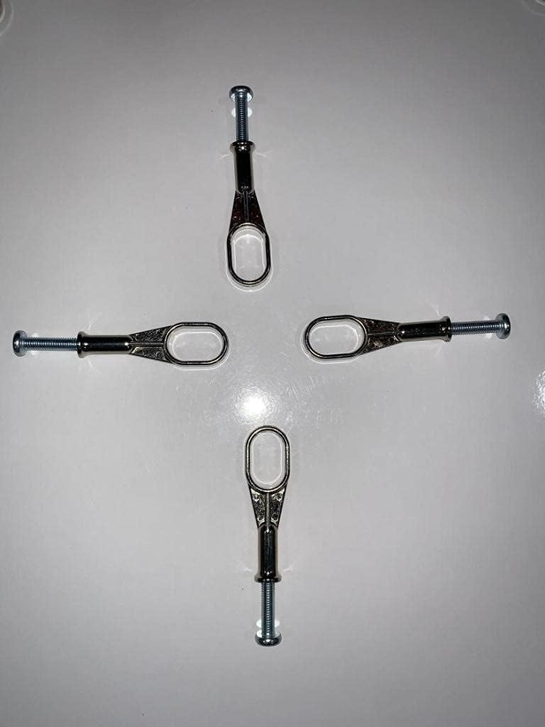 Boru U 4lü Paket Vidalı Dolap Askı Aparatı Tüm Marka Ürünlere Uyumlu