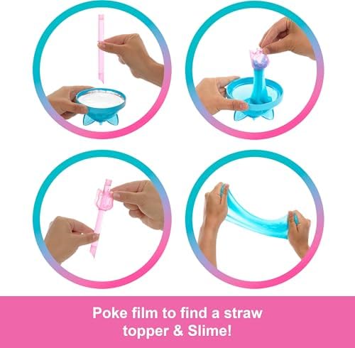 Pop Reveal™ Bebek Pop Reveal Shakes Serisi bebek ve aksesuar seti, kokulu ve şirin tek boynuzlu at temalı bebek JCN86