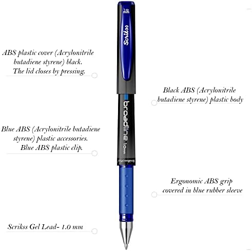 Broadline Jel Kalem 1.0 Mm 12'li Kutu Mavi