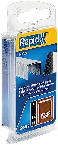 Zımba teli Tip 53F, 14 mm zımba, 648 adet, el ve elektrikli zımba makineleri için yassı tel kıskaçlar