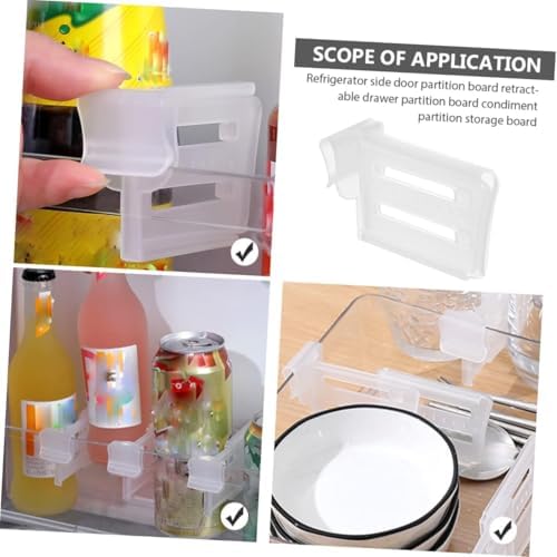 20'li Buzdolabı Bölücü Klips Seti – Raf Düzenleyici Ayırıcı Klips – Kompakt ve Görünmez Organizer – Buzdolabı, Çekmece, Saklama Kutusu için Pratik Tak-Çıkar Bölücüler