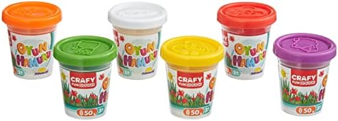 Crafy Oyun Hamur Set Pazar Kahvaltısı 6X50Gr 24 Parça Büyük