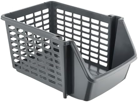 5 Adet Çok Amaçlı Katlı Geçmeli Organizer, Pratik Dolap İçi Lavabo Altı Evye-Tezgah Üstü Buzdolabı Mutfak Banyo Çamaşır Makinesi Ev Düzenleyici Plastik Sepet (5 Adet - Beyaz)