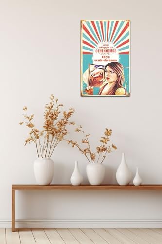 Kuşe Kağıt Duvar Posteri Nerede Bekleyeyim Sizi Retro Drtr0096