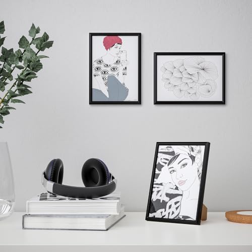 Siyah çerçeve, siyah, 13x18 cm