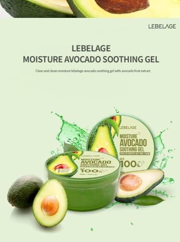 Yüz Ve Vücut İçin Yüzde Yüz Doğal Avocado Özü Soothing Gel Krem 300ml