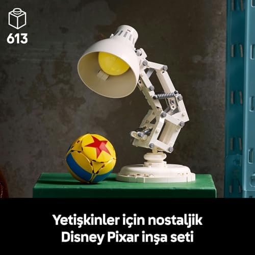 | Pixar Luxo Jr. 21357 - Hayranı Yetişkinler için Koleksiyonluk Sergileme Modeli Yapım Seti, Özel Gün Hediye Fikri (613 Parça)