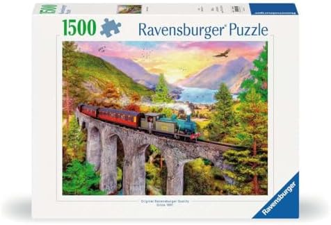 1500p Puzzle Köprüde Tren