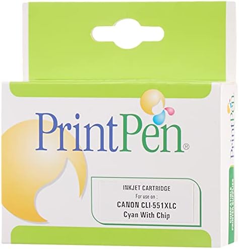 CANON CLI-551XLC Cyan Yüksek Kapasite Muadil Mürekkep Kartuşu