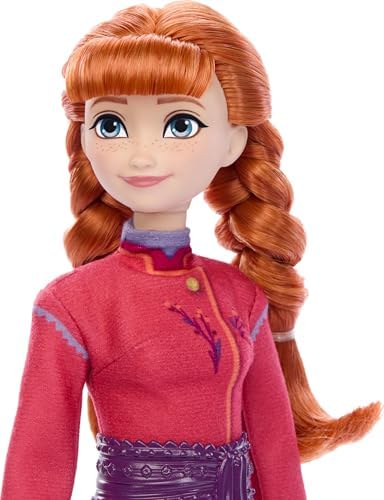 Mattel Karlar Ülkesi Anna Bebek ve Yavru Kurt Figürü, yavru kurdun yatağı ve battaniyesi dahil 4 aksesuar, JFG17