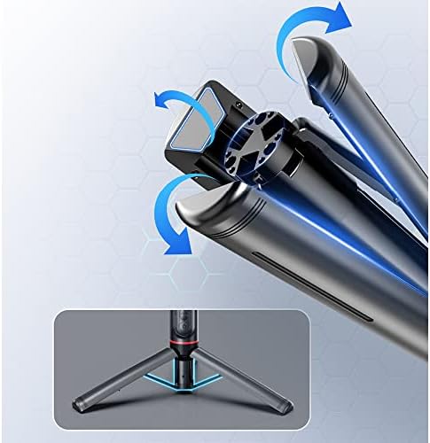 Gimble Dengeleyici Otomatik Denge Sabitleyici Alüminyum Çubuk Teleskopik Selfie Sopa Video İstikrarlı Çekim Telefon Smartphone için L19