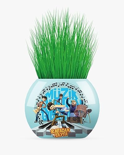 Rafadan Tayfa Temalı Çim Adam 6'lı Set – Çocuklar İçin Eğitici ve Eğlenceli Bitki Yetiştirme Kiti