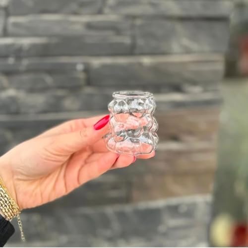 6 Lı Boncuk üzüm Sunum Bardağı Espresso Bardağı Dekoratif Kahve Yanı Üzüm Bardak Shot Bardağı 6 Adet