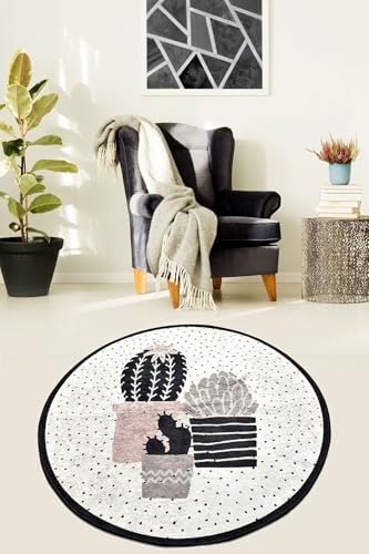 Cactus Djt Kaymaz Taban Dekoratif Halı, 120 x 180