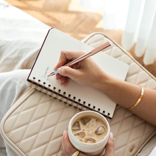 A5 Spiralli Sert Kapak Çizgili Tarihsiz Not Defteri Koyu Yeşil