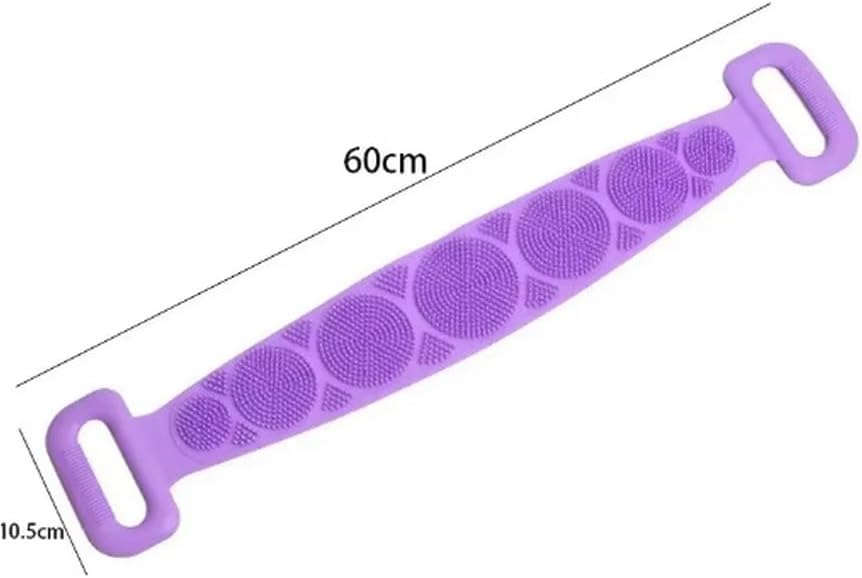 Çift Taraflı Banyo Hamam Lifi, Silikon Masajlı, Yumuşak Duş Lifi, Banyo Kesesi,