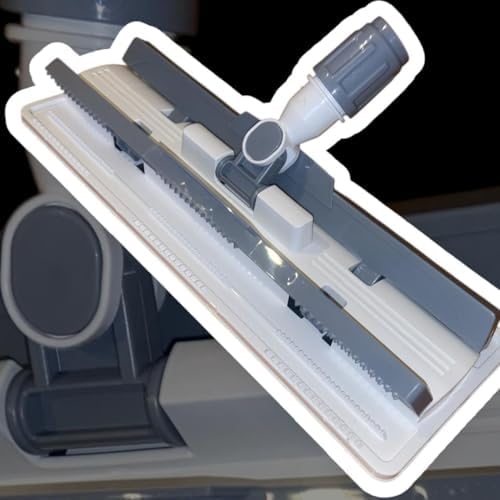 Wesso Mandallı Mikrofiber Temizlik Seti, Geniş Yüzey Temizleyici, Profesyonel Zemin Mop Sistemi, Gri-Beyaz görseldeki gibi gelmektedir mob sapı ürüne dahil değildir