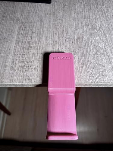 TRAK3D Premium Pembe Asılabilir Kulaklık Standı – Sağlam V5 Modeli, Kaydırmaz Keçeli, Ergonomik Stand, Sakura Edition (Montaj Videosunu İzlemeden Kullanmayın - Ürünü Kolay Kırılmaz Karalama Yapmayın)