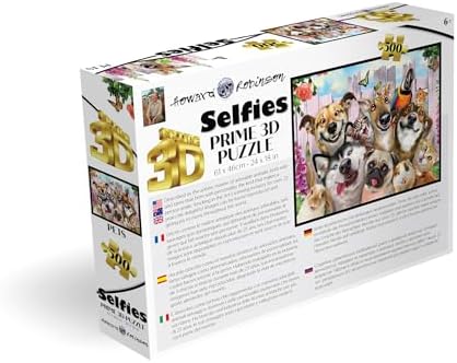 3D - Pet Selfie - 500 Parça Yetişkin Puzzle