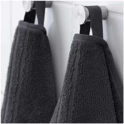 4 Adet El Havlusu, Koyu Gri Renk 30x30 cm Pamuk,4 Li El-Kurulama Havlu