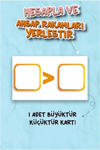 Gör ve Hesapla Matematik Öğrenme Oyunu - Matematik Toplama ve Çıkarma Öğrenme Oyunu - Kreş Ana Sınıfı 1.Sınıf Çocuklar İçin Eğitici Zeka Kutu Oyunu