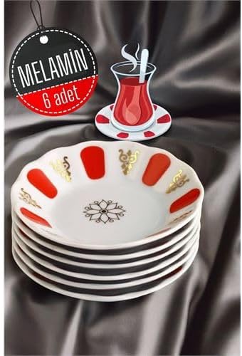 Melamin Çay Tabağı 6 Adet