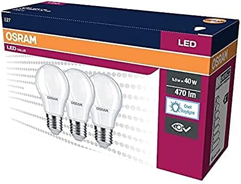 LED KLASİK LAMBA BEYAZ IŞIK 470 lm E27 3'lü