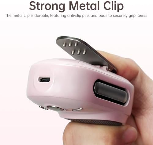 Itour-S Taşınabilir Mini Giyilebilir Bluetooth Hoparlör, Büyük Ses ve Punchy Bas, Klipsli Tasarım, IP67 Su Geçirmez ve Toz Geçirmez, 10 Saat Çalma Süresi, Ev, Seyahat, Ofis ve Dış Mekan için