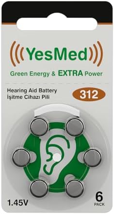 Power 312 Numara İşitme Cihazı Pili (10 Paket x 6 Adet = 60 Adet Pil)