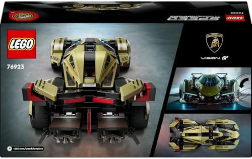 Speed Champions Lamborghini Lambo V12 Vision GT Süper Araba 76923 – 10 Yaş ve Üzeri Araç Tutkunları İçin Yaratıcı Oyuncak Yapım Seti (230 Parça)