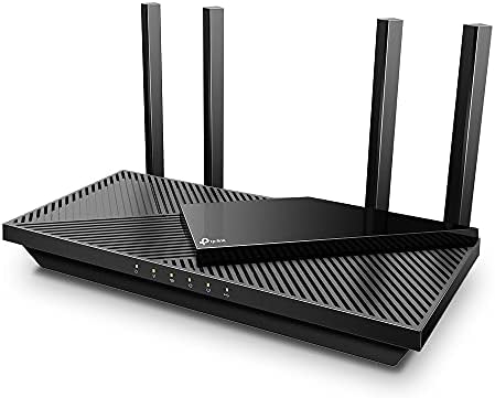 AX55, AX3000 Mbps Dual Band Wi-Fi 6 Router, Fiber Destekli, 4× Gigabit LAN Ports, WPA3, 1× USB 3.0 Port, Oyun için İdeal Xbox/PS4/8K Steam