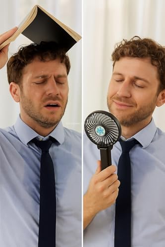 Mini Katlanabilir El Fanı, Cep Boyu Taşınabilir Serinletici, USB Bağlantılı, Masaüstü Kullanıma Uygun, Kompakt Tasarım